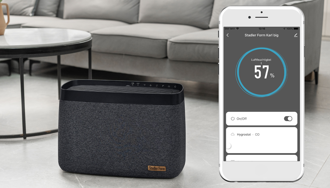 Stadler Form Karl big humidifier control app