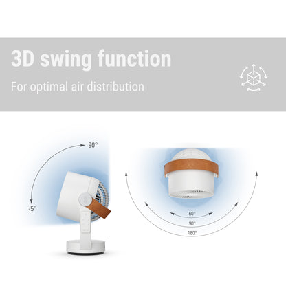 Stadler Form Leo table fan with 3d swing function