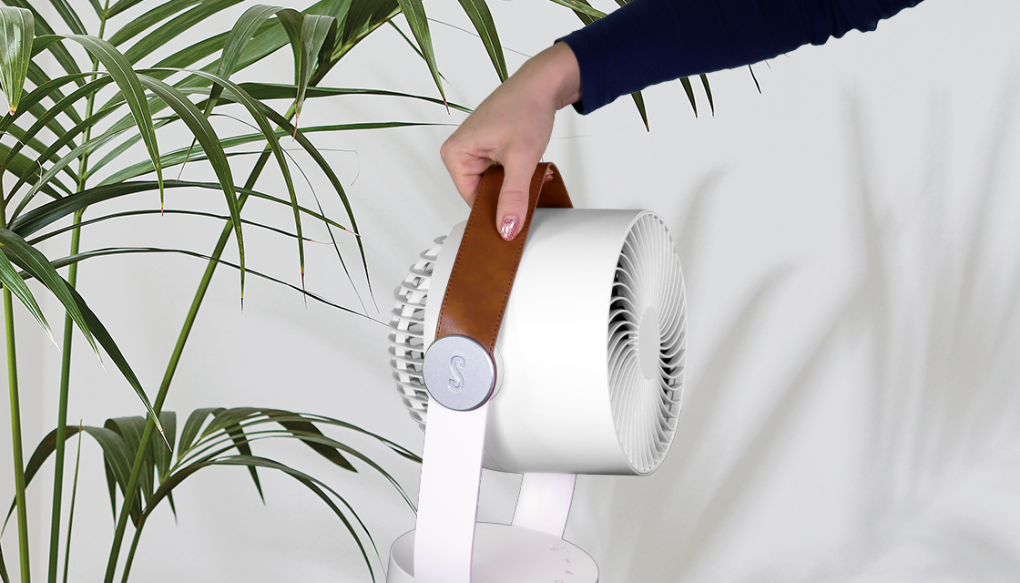 Stadler Form Leo table fan: how to use the handle