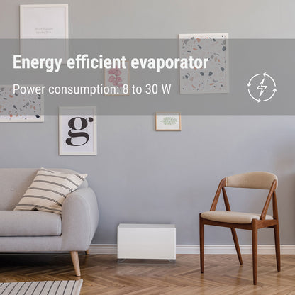 Stalder Form Oskar big humidifier has a power consumption from 8 to 30 W