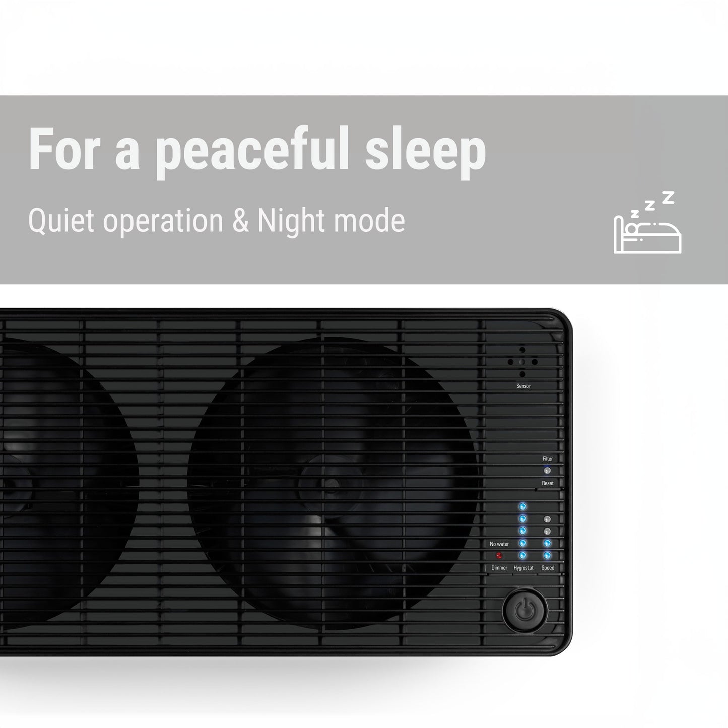 Stadler Form Oskar big humidifier comes with with mode and is quiet during operation