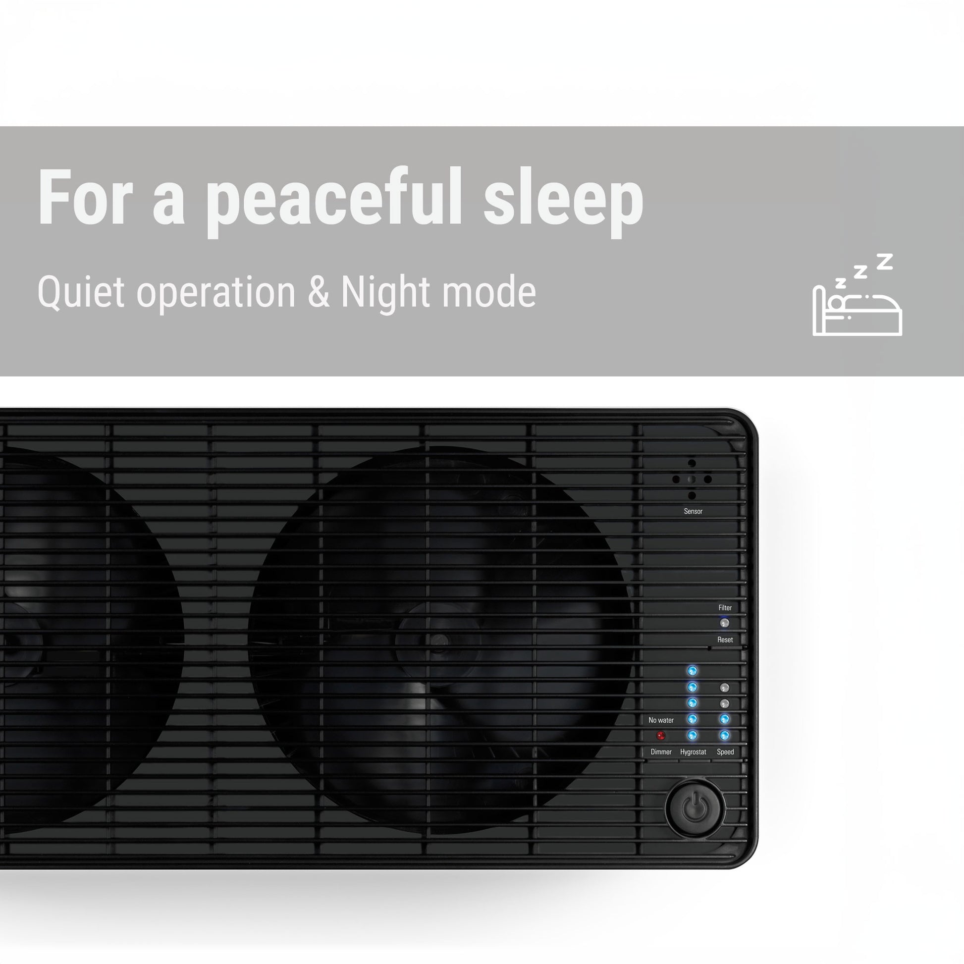 Stadler Form Oskar big humidifier comes with with mode and is quiet during operation