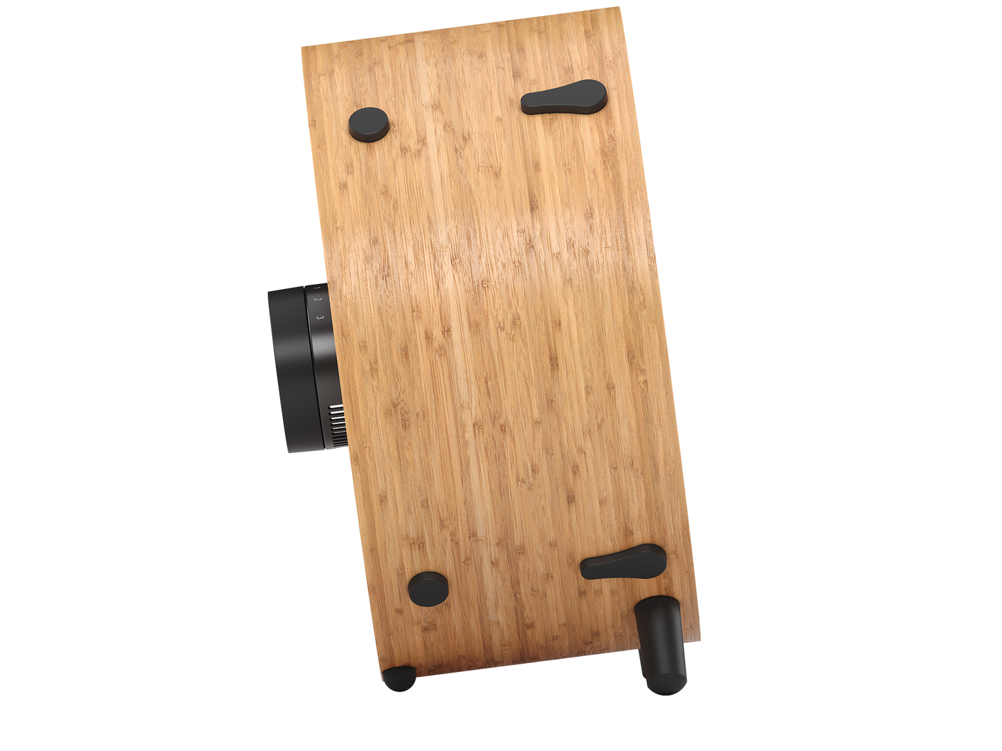 Stadler Form Otto bamboo fan from side view