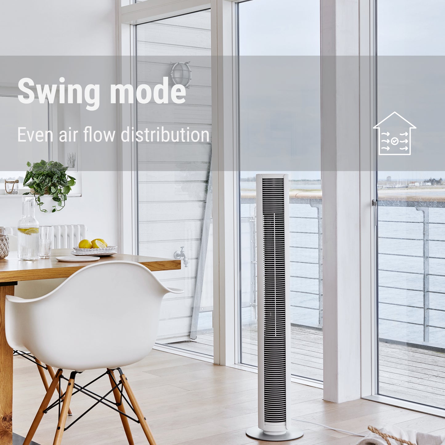 Stadler Form Peter tower fan with swing mode